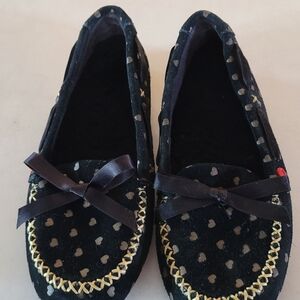UGG Black and Gold Heart Women's Slippers